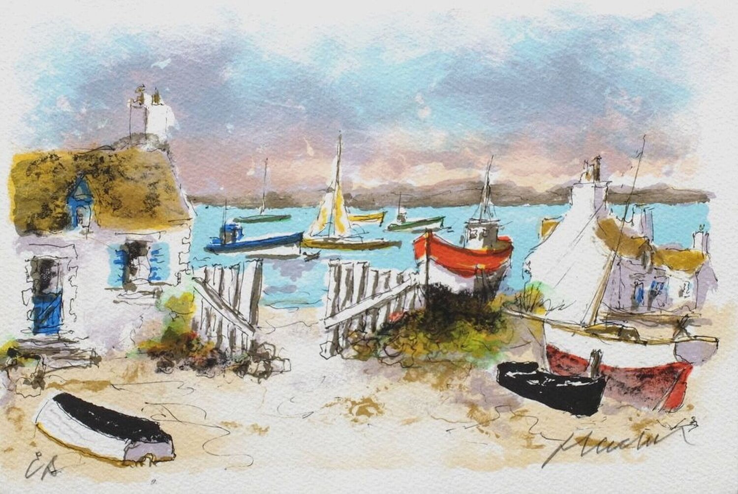 Bretagne maisons de pêcheurs Urbain Huchet