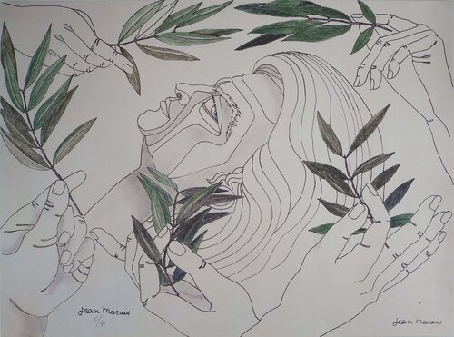 Ecologie, Homme et Nature, Lithographie signée Jean Marais