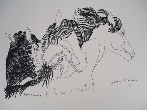 L'ami des Chevaux by Jean Marais, Print for Sale on Singulart