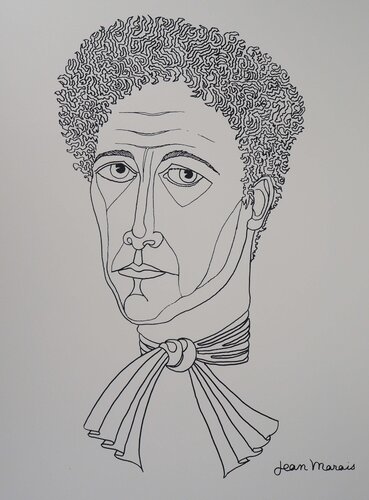 Portrait de Jean Cocteau by Jean Marais, Print for Sale on Singulart