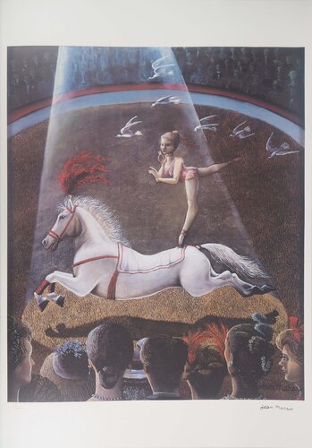 Hommage à Toulouse-Lautrec, Le cirque, Lithographie signée par Jean Marais, Édition en vente sur Singulart