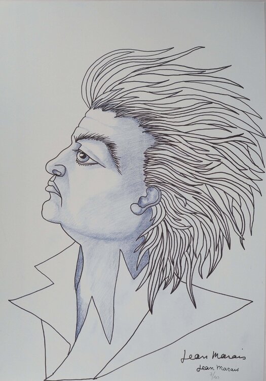 Autoportrait "La Belle et la Bête" Jean Marais