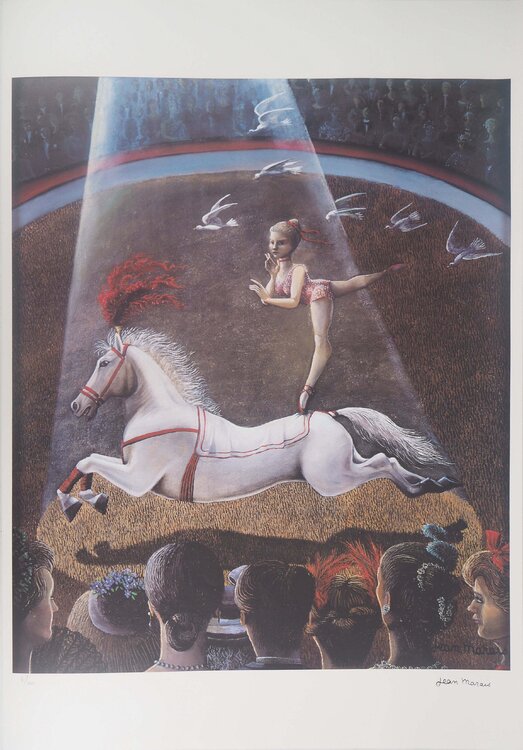 Hommage à Toulouse-Lautrec, Le cirque, Lithographie signée Jean Marais