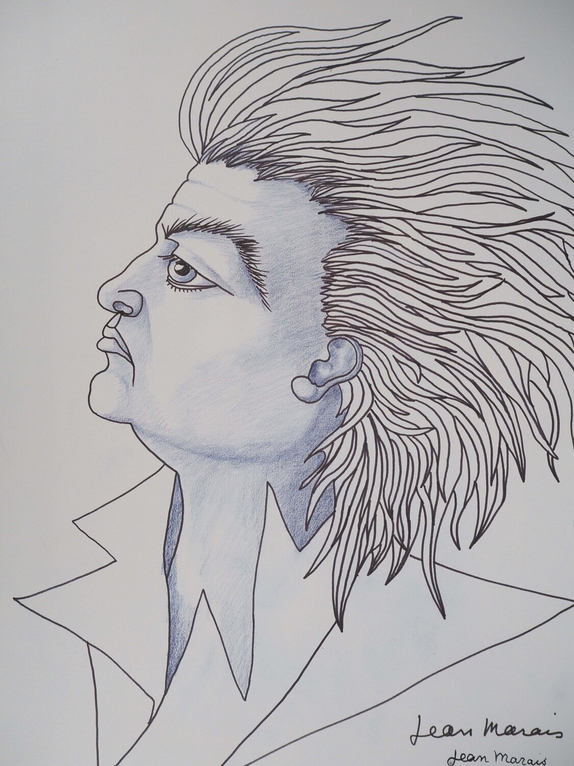 Autoportrait "La Belle et la Bête" Jean Marais
