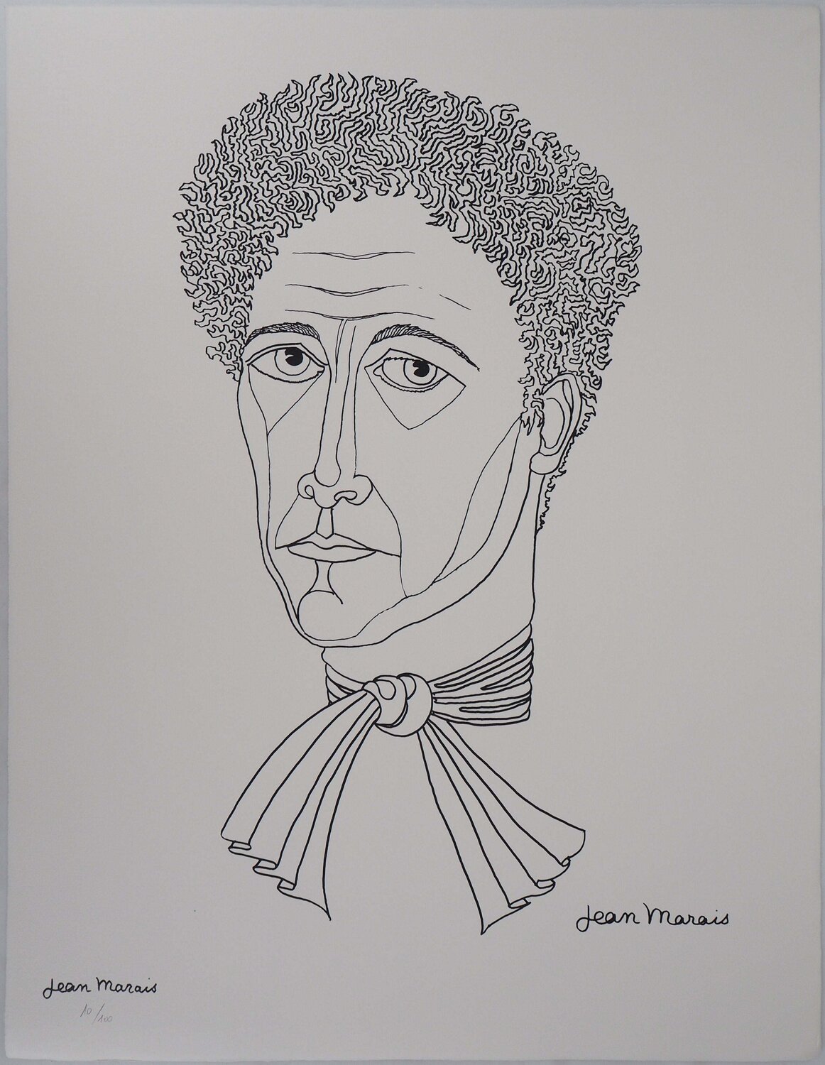 Portrait de Jean Cocteau Jean Marais Afdruk te koop