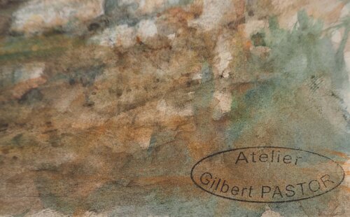 Sentier au Coucher du soleil  Gilbert Pastor