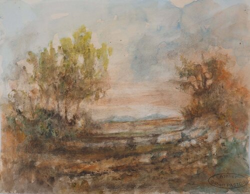Sentier au Coucher du soleil  Gilbert Pastor