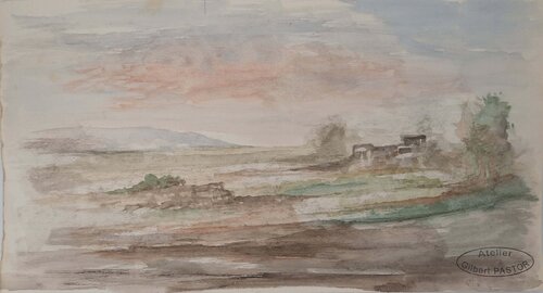 Paysage de Provence au petit matin  Gilbert Pastor