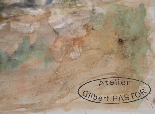 Passage menant à un volcan  de Gilbert Pastor, Obra en papel a la venta en Singulart