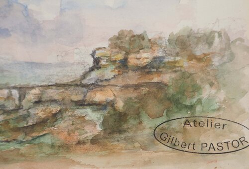 Horizon nébuleux de Gilbert Pastor, Obra en papel a la venta en Singulart