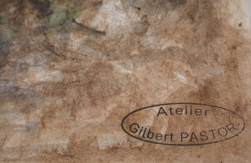 Roches siliceuses avec végétations de Gilbert Pastor, Obra en papel a la venta en Singulart