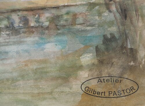 Pont sous un ciel nuageux  Gilbert Pastor