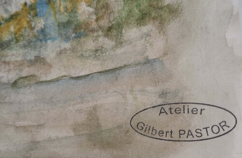 Impasse formée par la Roche de Gilbert Pastor, Obra en papel a la venta en Singulart