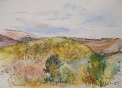 Paysage en collines  Gilbert Pastor