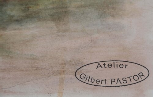 La Source du village  de Gilbert Pastor, Obra en papel a la venta en Singulart