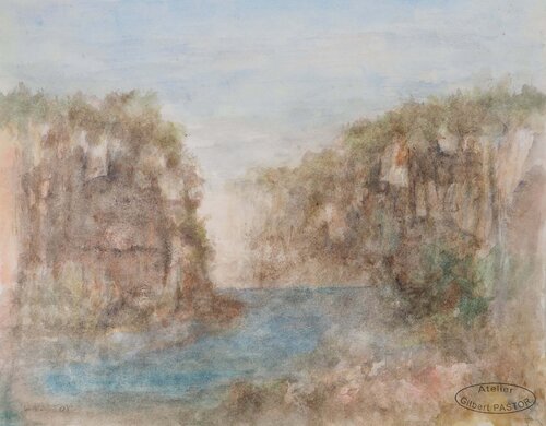 Embouchure derrière les falaises  Gilbert Pastor