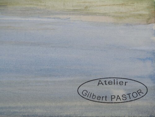 Terre en vue  di Gilbert Pastor, Opera su carta in vendita su Singulart