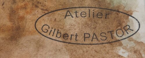 La Sortie de la Forêt  van Gilbert Pastor, Werk op papier te koop op Singulart