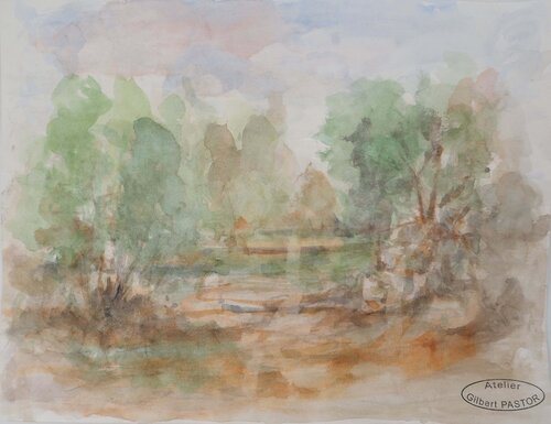 Chemin entre les arbres  Gilbert Pastor