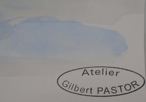 Pont entre deux collines par Gilbert Pastor, Œuvre sur papier en vente sur Singulart