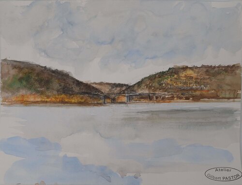 Pont entre deux collines Gilbert Pastor