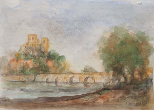 Village en hauteur  Gilbert Pastor