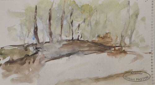 Allée dans les arbres  Gilbert Pastor