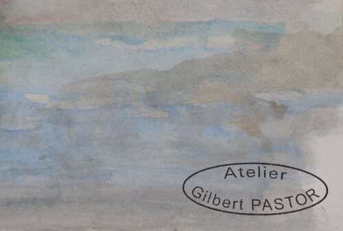 Arriver sur l'île  by Gilbert Pastor, Work on Paper for Sale on Singulart