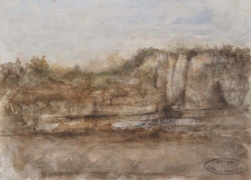 Ruisseau au pied de la falaise  Gilbert Pastor