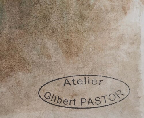 Vue sur l'horizon  par Gilbert Pastor, Œuvre sur papier en vente sur Singulart