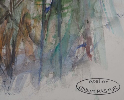 Prairie fleurie van Gilbert Pastor, Werk op papier te koop op Singulart