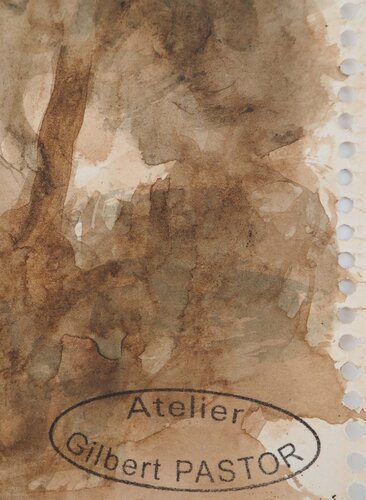 Chemin dans les Bois  van Gilbert Pastor, Werk op papier te koop op Singulart