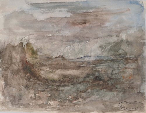 Paysage crépusculaire  Gilbert Pastor