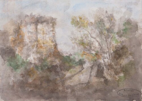 Brume camouflant la falaise  Gilbert Pastor