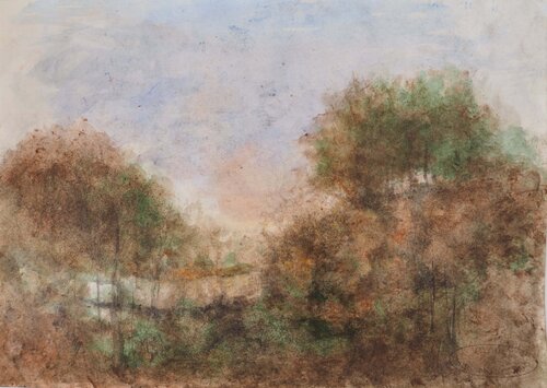 Lever de soleil derrière la forêt  Gilbert Pastor