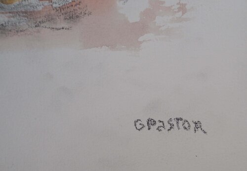 Ville dans le Sud di Gilbert Pastor, Opera su carta in vendita su Singulart