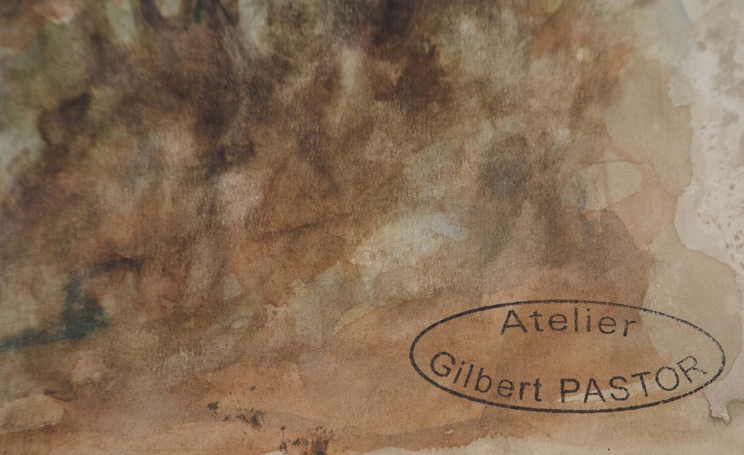 Lisière sous la brouillard  Gilbert Pastor Werk auf Papier zu verkaufen