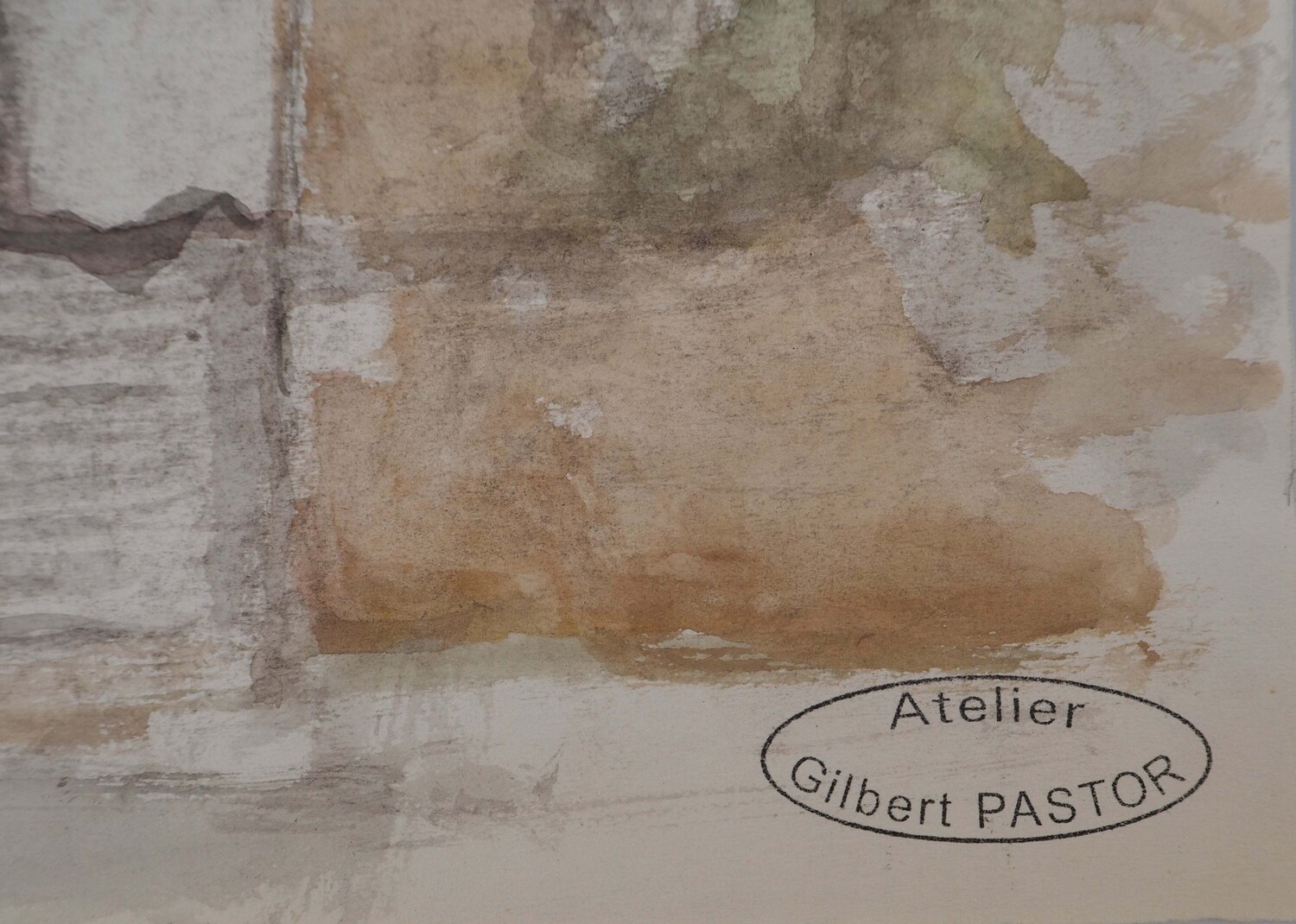 Escalier menant à un passage  Gilbert Pastor Werk auf Papier zu verkaufen
