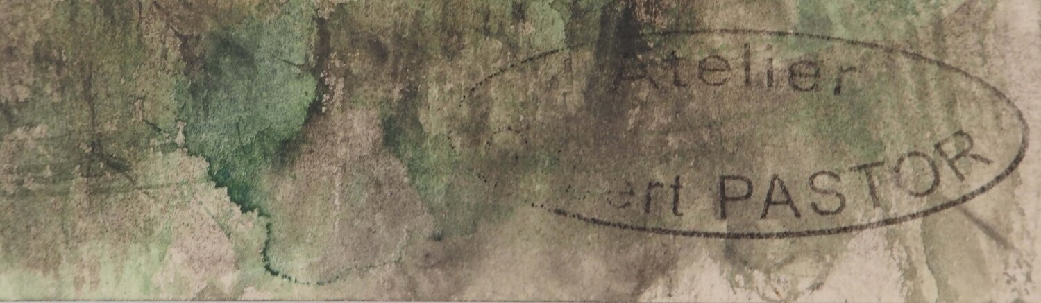 Habitations provençales  Gilbert Pastor Werk auf Papier zu verkaufen