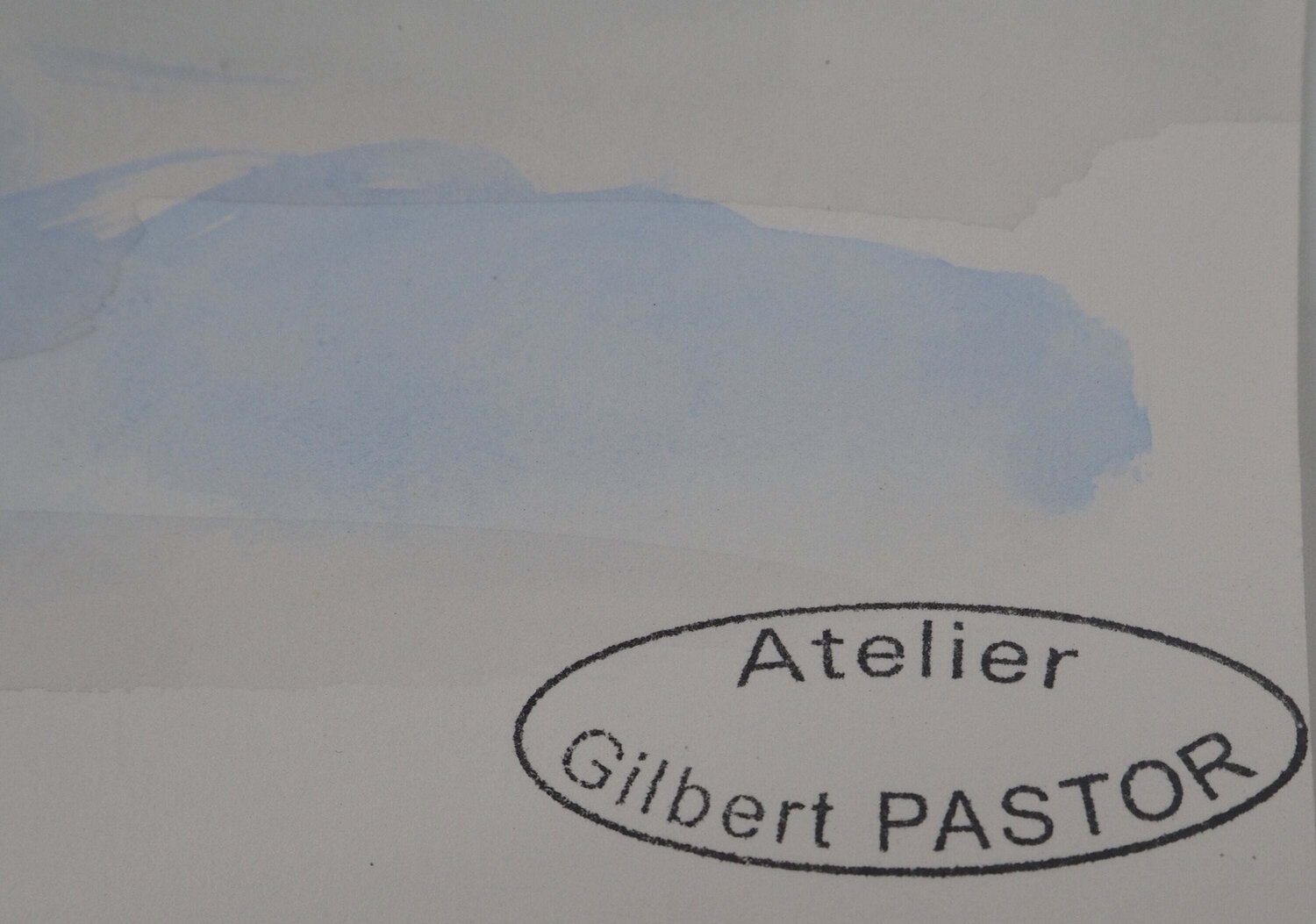 Pont entre deux collines Gilbert Pastor Opera su carta in vendita