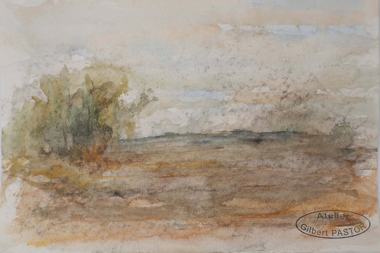 Matin à la campagne  Gilbert Pastor Work on Paper for sale
