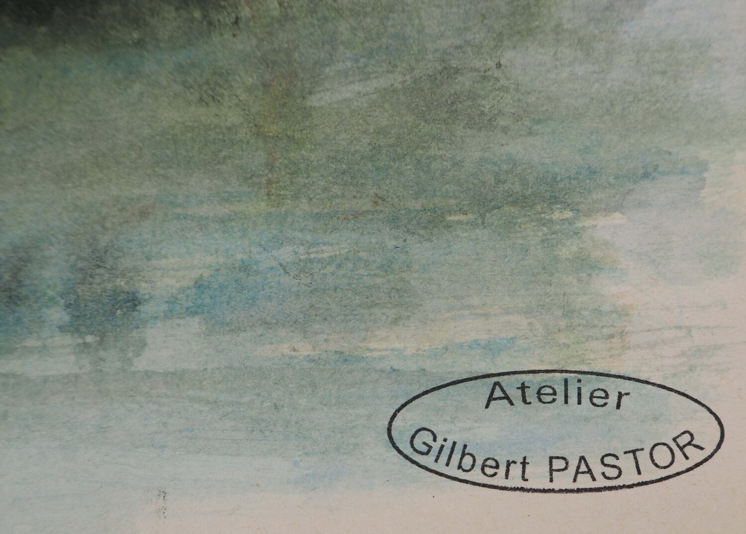 Forsythias au milieu d'une forêt  Gilbert Pastor Werk auf Papier zu verkaufen