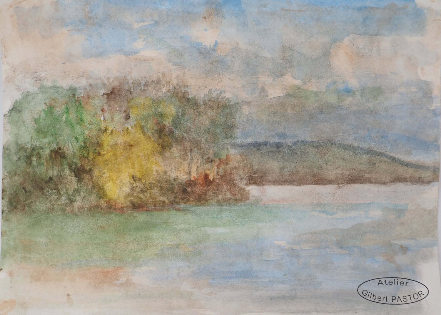 Arriver sur l'île  Gilbert Pastor Œuvre sur papier à vendre