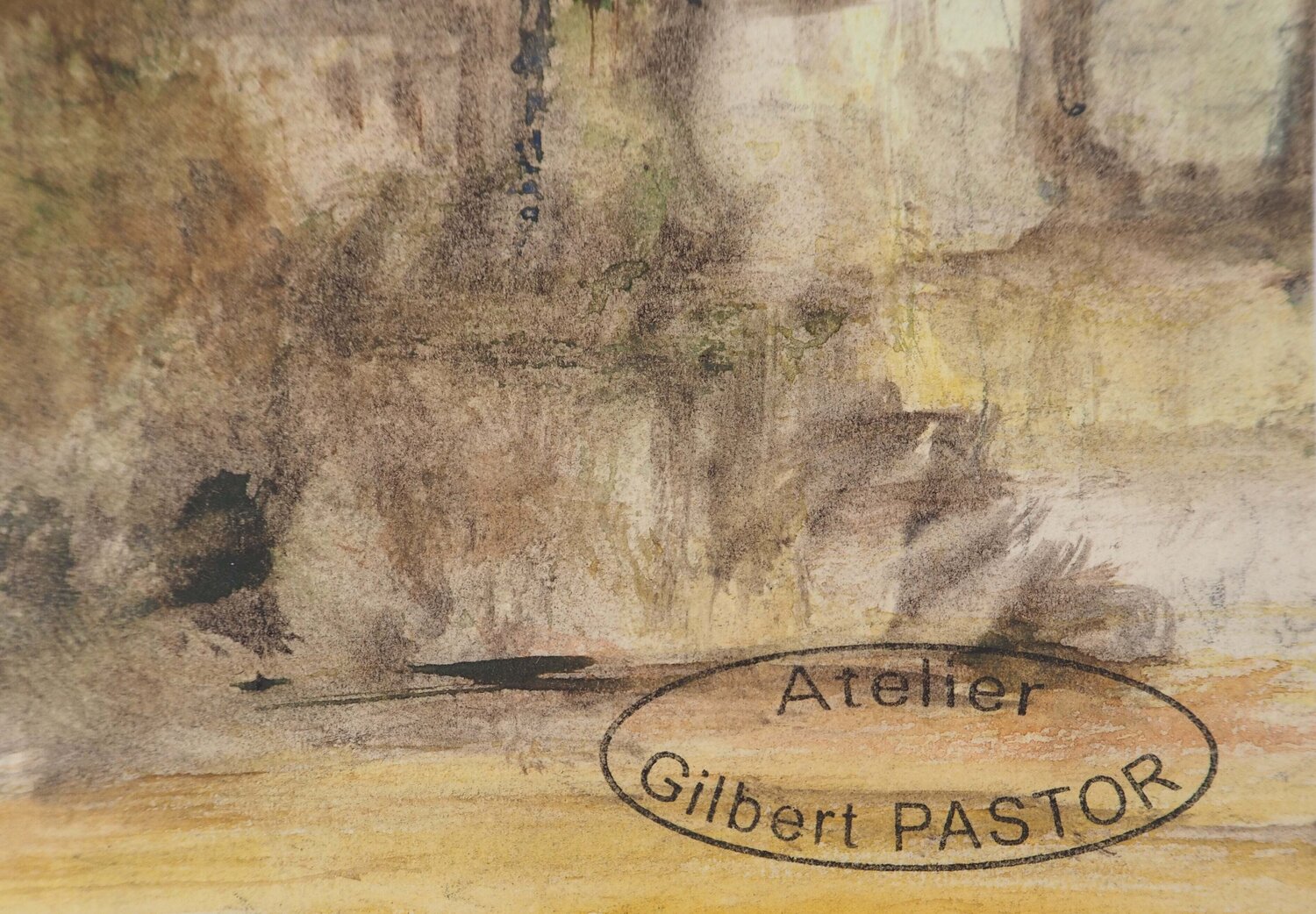 Fusion nature et ruine  Gilbert Pastor Opera su carta in vendita