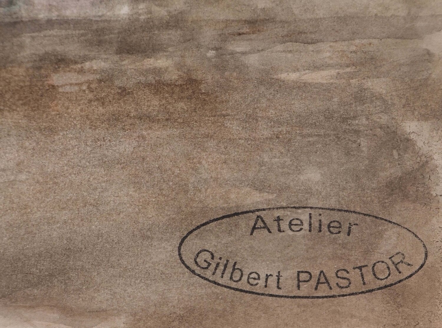 Ruisseau au pied de la falaise  Gilbert Pastor Werk auf Papier zu verkaufen