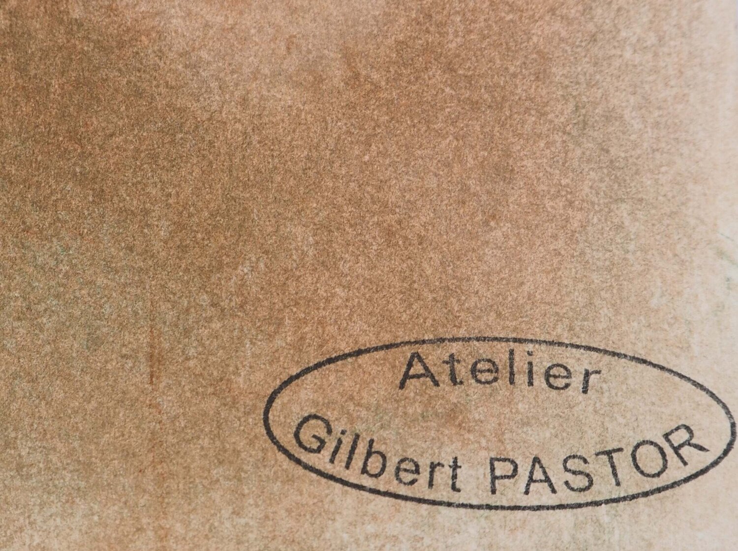 Soleil au milieu d'un Tunnel de brouillard  Gilbert Pastor Werk auf Papier zu verkaufen