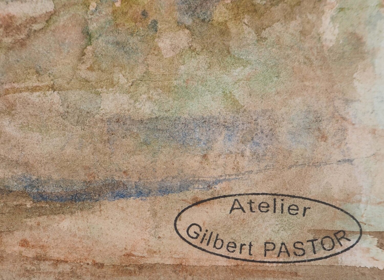 Vision floue sur le bord de mer Gilbert Pastor Opera su carta in vendita