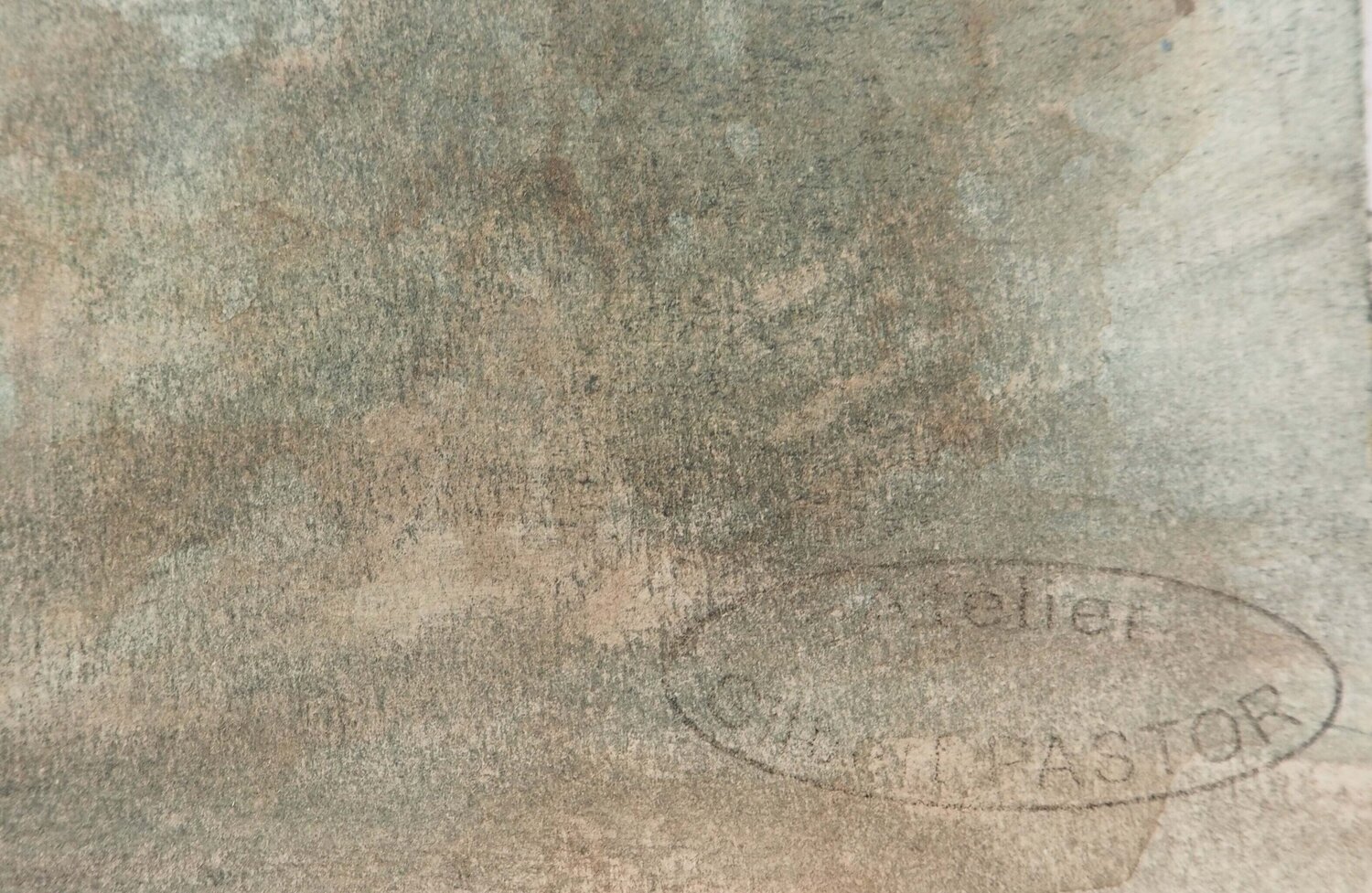 Paysage couvert par le brouillard   Gilbert Pastor Opera su carta in vendita