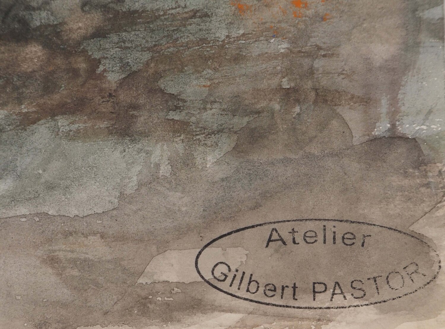 Paysage crépusculaire  Gilbert Pastor Werk auf Papier zu verkaufen