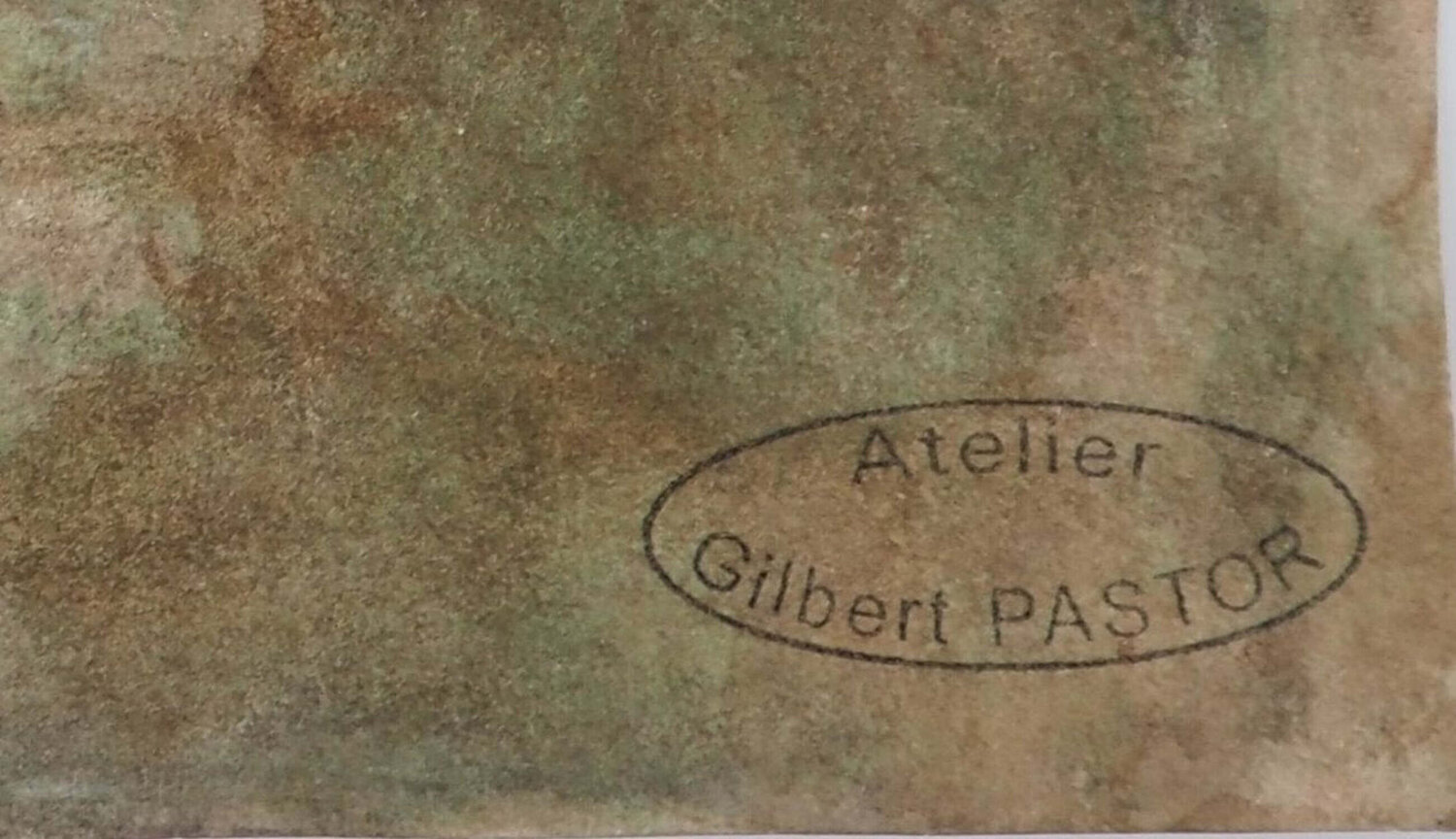 Rivière passant entre deux falaises  Gilbert Pastor Werk auf Papier zu verkaufen